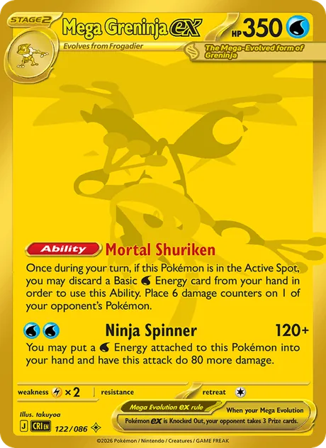 Mega Greninja ex (Chaos Rising)