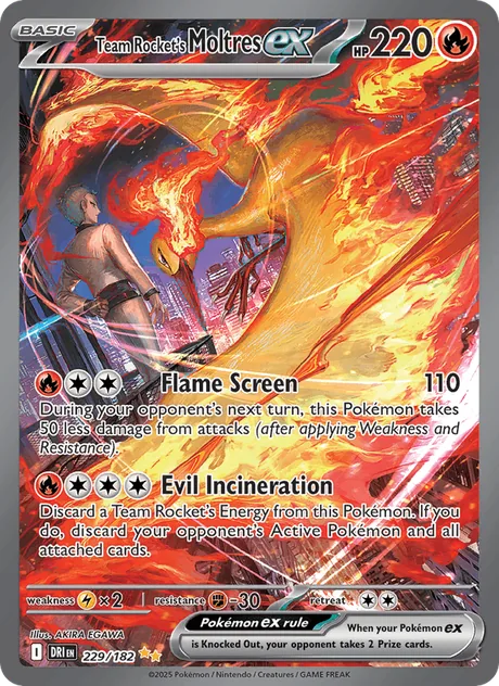 Team Rocket's Moltres ex (Destined Rivals)
