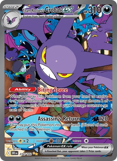 Team Rocket's Crobat ex (Destined Rivals)