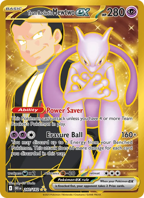 Team Rocket's Mewtwo ex (Destined Rivals)