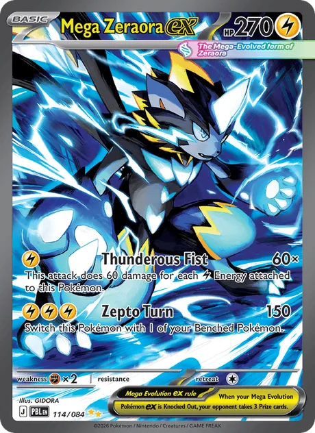 Mega Zeraora ex (Pitch Black)