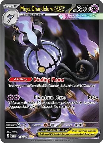 Mega Chandelure ex (Pitch Black)