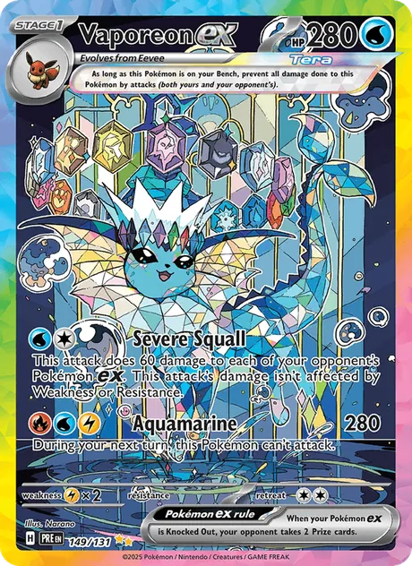 Vaporeon ex (Prismatic Evolutions)