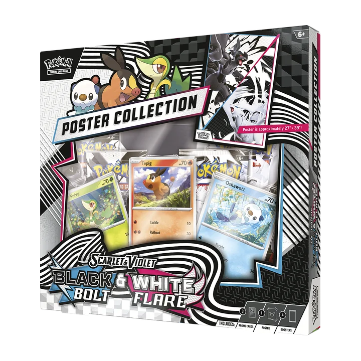 Pokémon TCG: Black Bolt Poster Collection (Black Bolt & White Flare)